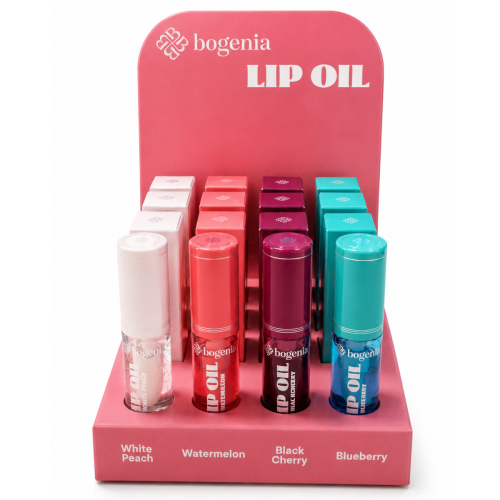 Оптом Набір Олія для губ сет LIP OIL BOGENIA BG717 - SET - 12 од. + 4 тестера