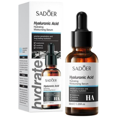 Оптом Зволожуюча сироватка для обличчя з гіалуроновою кислотою SADOER HYALURONIC ACID HYDRATING SERUM - 15 мл
