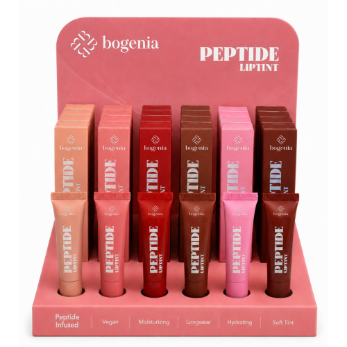 Оптом Набір Бальзам-тінт з пептидами для губ сет BOGENIA BG 713S PEPTIDE LIPTINT SET - 18 од. + 4 тестера