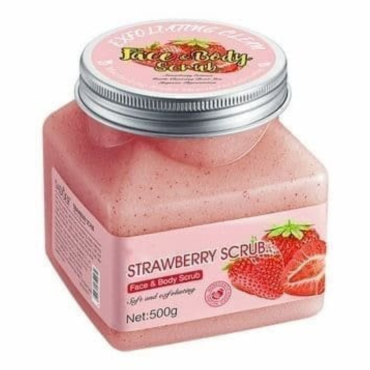 Оптом Скраб для тіла та обличчя з полуницею SADOER STRAWBERRY FACE AND BODY SCRUB - 500 г Оптом Скраб для тіла та обличчя з полуницею SADOER STRAWBERRY FACE AND BODY SCRUB - 500 г