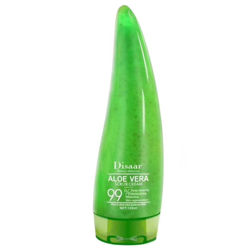 Оптом ель-скраб з екстрактом алое вера DISAAR ALOE VERA SCRUB CREAM 99% - 120 мл