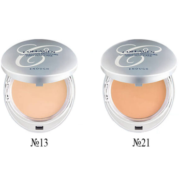Оптом Пудра для обличчя з колагеном ENOUGH WHITENING MOISTURE TWOWAY CAKE SPF28 PA++ - 13 г + 13 г