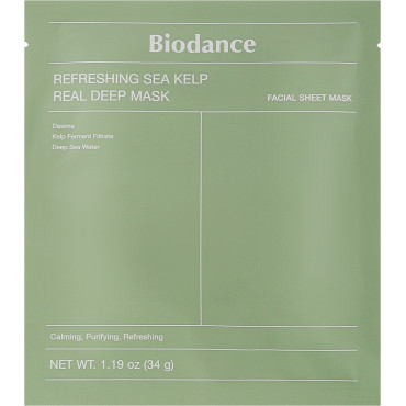 Оптом Гідрогелева маска з морською ламінарією BIODANCE REFRESHING SEA KELP REAL DEEP MASK - 34 г