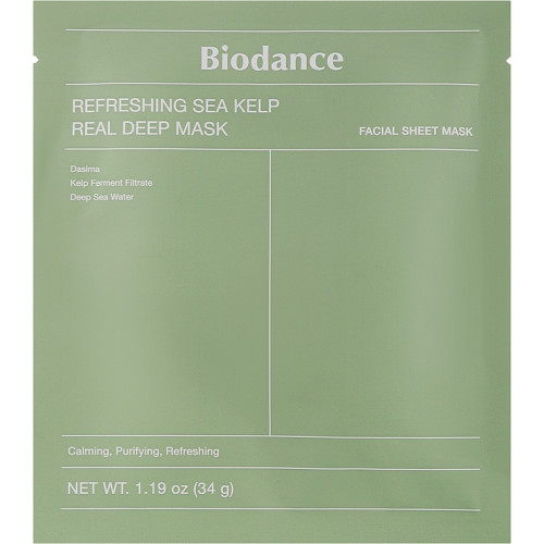 Оптом Гідрогелева маска з морською ламінарією BIODANCE REFRESHING SEA KELP REAL DEEP MASK - 34 г