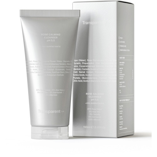  Гель для обличчя Ніжний очищувач для обличчя TRANSPARENT LAB ROSE CALMING CLEANSER pH 5.5 - 150 мл