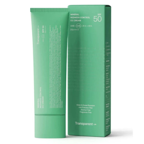 Мінеральний СС крем для контролю почервоніння TRANSPARENT LAB MINERAL REDNESS CONTROL CC CREAM SPF50 - 45 мл