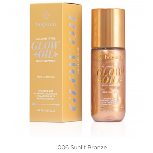 Оптом Олія-шимер для тіла GLOW OIL BODY SHIMMER MOONLIT PEARL BOGENIA BG462 – 100 мл