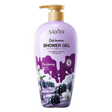 Оптом Гель для душу з ароматом ожини SADOER CUTE BERRIES BLACKBERRY SCENTED SHOWER GEL - 1000 мл Оптом Гель для душу з ароматом ожини SADOER CUTE BERRIES BLACKBERRY SCENTED SHOWER GEL - 1000 мл