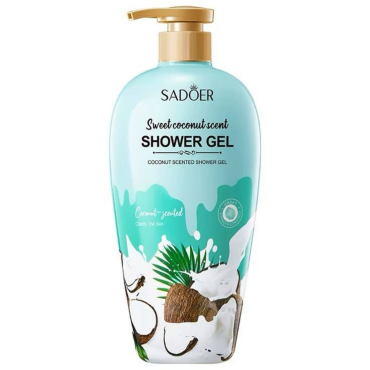 Оптом Гель для душу парфумований з ароматом кокосу SADOER SWEET COCONUT SCENTED SHOWER GEL - 1000 мл Оптом Гель для душу парфумований з ароматом кокосу SADOER SWEET COCONUT SCENTED SHOWER GEL - 1000 мл