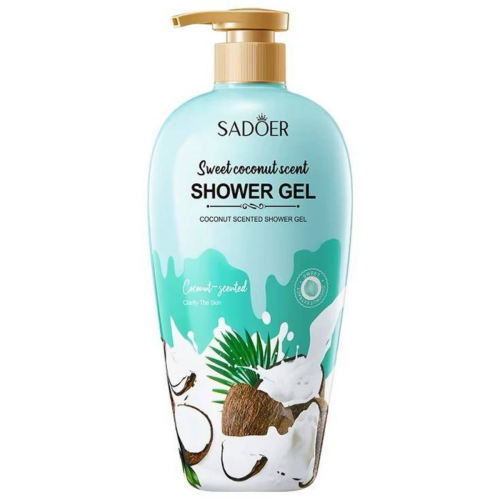 Оптом Гель для душу парфумований з ароматом кокосу SADOER SWEET COCONUT SCENTED SHOWER GEL - 1000 мл