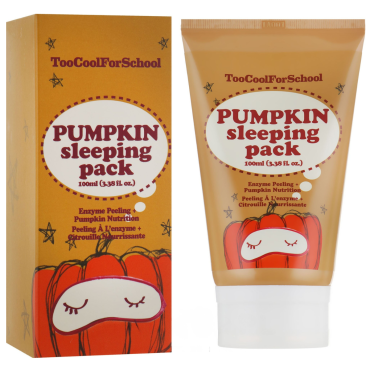 Оптом Нічна маска з екстрактом гарбуза TOO COOL FOR SCHOOL PUMPKIN SLEEPING PACK - 100 мл