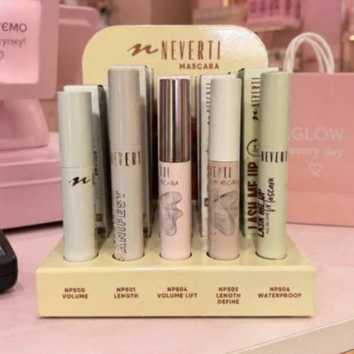 Оптом Стенд сет туш для вій BIG VOLUME SET-STAND NEVERTI NP500 NP501 NP504 NP505 NP506 (15+5)