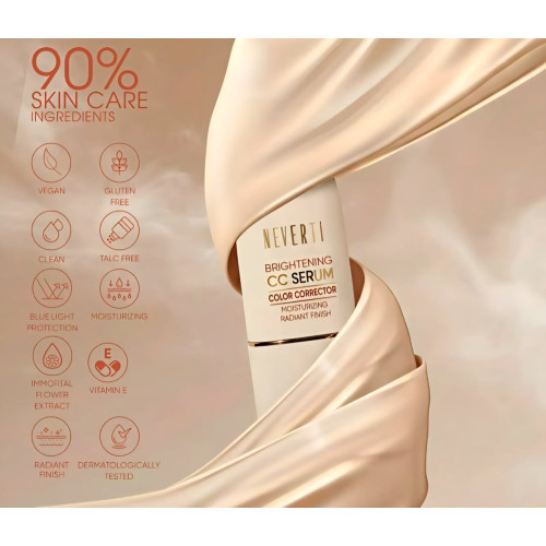 Оптом CC-сироваткоа для обличчя BOGENIA NEVERTI Brightening CC Serum Color Corrector