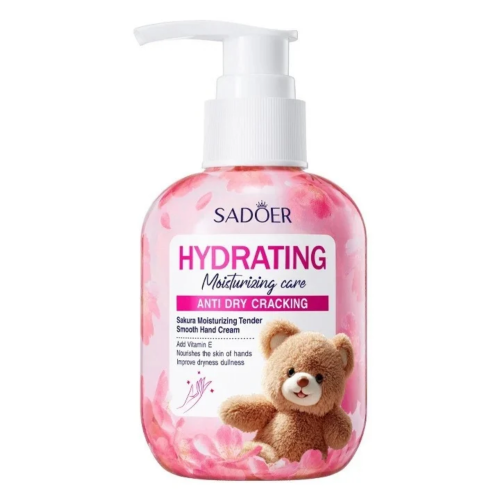 Оптом Зволожуючий крем для рук із сакурою SADOER SAKURA MOISTURIZING TENDER HAND CREAM VITAMIN E - 150 г