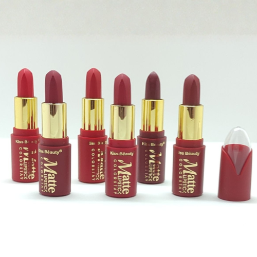 Оптом Набір помад матових KISS BEAUTY MATTE LIPSTICK COLORSTAY 36 шт. - 6 відт.* 6 шт.